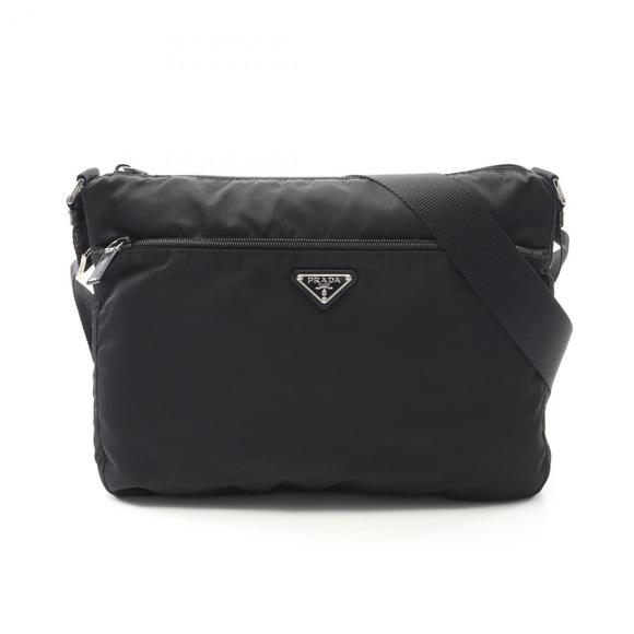 PRADA Black Leather Shoulder Bag - Picture 1 of 9